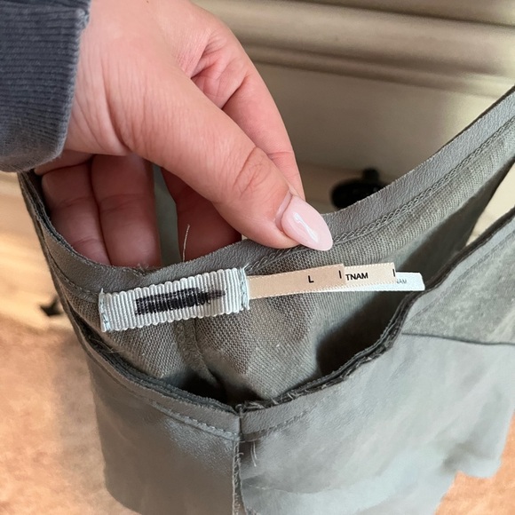 Green Ruffled Tank - Picture 2 of 2